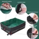 Travel Litter Box, Foldable Cat Litter Tray Anti Leakage Cat Litter Collection with Handle for Small Medium Cat Rabbit