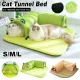 Washable Cat Tunnel Nest Corner Passage Cat House Easy Clean Pet Furniture - Green-S