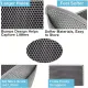 Cat Litter Mat Double Layer Waterproof Urine Proof Trapping Mat  Small Cat Litter Box Mat (Gray, 30x30 Inch of 1)