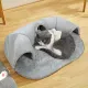Warm Autumn/Winter Cat Tunnel Bed with Detachable Play-and-Sleep Cat Run – Size M