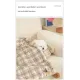 M size 2-Piece Plaid Puppy Pet Blanket and Pillow Set - Soft Cotton Plush Sleeping Mat for Dogs and Cats, All-Season Reversible Cushion Bed with Cute Bear Pillow, Machine Washable Pet Bed Accessories