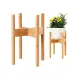 Tall Plant Stand  Fixed Size Raised Bamboo Plant Stand for Indoor Pots (Not Included) - Modern Flower Pot Holder with Plug In Design - Easy to Assemble - Bamboo（Only flower racks）