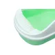 YES4PETS Large Portable Cat Toilet Litter Box Tray with Scoop and Grid Tray Green