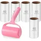 300 Sheet Lint Roller - Pet Hair Remover - Super Sticky Lint Remover Brush - Clothes Cleaner Roller - 1 Roller + 5 Refills