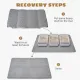 Large Double Layer Litter Mat Waterproof Non Slip Cat Trapping Pad Easy to Clean - 90x60cm