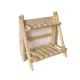 2 Tiers Plant Stand Bamboo, Plant Stand Indoor, Tabletop Bamboo Succulent Plant Stand for Window Sill Plant Shelf, Plant Stand