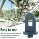 Greenhouse Clamps Set of 100 with extra strong grip and eyelets - The best trellis and plant holder for your greenhouse(Dark green)