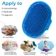 Pet Hair Remover - 2 Pieces - Cat Comb - Pet Hair Remover - Pet Grooming Gloves - Pet Silent Hair Removal Gloves - Dog Brush - Cat Brush - Reusable - For Small, Medium and Large Pets - Blue+Pink