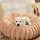 Pet Bed Dog Bed Cat Bed Small Dog Bed Medium Dog Bed Plush Pet Bed All-Season - Khaki - Size 50-20-20