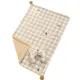 L size 2-Piece Plaid Puppy Pet Blanket and Pillow Set - Soft Cotton Plush Sleeping Mat for Dogs and Cats, All-Season Reversible Cushion Bed with Cute Bear Pillow, Machine Washable Pet Bed Accessories