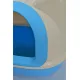 YES4PETS Medium Hooded Cat Toilet Litter Box Tray House With Scoop Blue