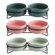 Ceramic Pet Bowl Cat Food Bowl Dog Bowl Drinking Bowl Pet Water Food Dish - Pink