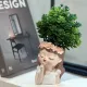 Cute Plant Pots with Drainage Hole,Fairy Garden Pots Gifts Idea for Plants Lovers Decorative Flower Pot for Indoor Plants