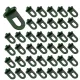 Greenhouse Clamps Set of 50 with Extra Strong Grip and Eyelets - The Best Trellis and Plant Holder for Your Greenhouse - Greenhouse Accessories