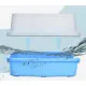YES4PETS Large Deep Cat Kitty Litter Tray High Wall Pet Toilet Tray With Scoop Blue