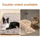 Waterproof Dog Blanket for Small Dogs,Puppy Pads for Dog Bed & Couch Pet Blanket for Small Cats  (Coffee-104*76cm)