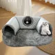 Warm Autumn/Winter Cat Tunnel Bed with Detachable Play-and-Sleep Cat Run – Size S