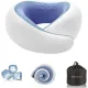 Travel Pillows for Airplanes,Memory Foam Neck Pillow for Traveling,Smooth & Cooling Fabric Plane Pillow for Long Flight,Ideal for Travels,Airplanes,Offices,Cars (Gray, Standard-Broad Fit)