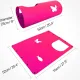 Felt Cat Tunnel Play Passage For Cats Interactive Fun Hideaway For Pets Indoor - Rose Red