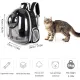 pet products Pet Space Capsule Backpack, Small Medium Cat Puppy Dog Carrier, Transparent Breathable Heat Proof, Pet Carrier for Travel Hiking Walking Camping, Grey