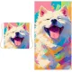 Beach Towel - 2-in-1 Foldable Beach Towel Backpack - Printed Bath Towel - Convertible Beach Mat & Carry Bag - Perfect Companion for Camping, Yoga & Travel（Pup）