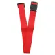 Red Luggage Straps 2-Pack with Metal Luggage Tags Adjustable Suitcase Strap Set