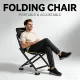 Black folding camping chair, outdoor chair, portable chair, sturdy camping chair, comfortable camping chair, camping furniture Australia