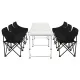 Weisshorn 7pc Camping Table Chair Set Outdoor Folding Aluminium Portable Picnic