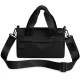 Mini Gym Bag for Women & Men Adjustable Small Duffle Bag with Detachable Strap, Waterproof Gym Tote with Wet Compartment, Portable Fitness Shoulder Bag for Sports & Travel (Black)