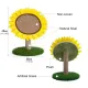 Sunflower Shaped Cat Scratcher Cat Tree Non-Shedding Durable Cardboard Material