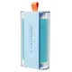 Double Roller Washable Lint Remover with Dust Cover, Portable Reusable Pet Hair and Dust Sticky Roller—Blue