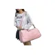 Gym Tote Bag with Shoe Compartment and Wet Dry Storage Pockets for Women Travel Duffel Bag Yoga Gym Bags with Yoga Mat Holder -Pink
