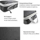 3pcs Compression Packing Cubes Suitcase Organiser Luggage Storage Bags - Black