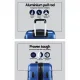 Wanderlite 3Set 20-24-28 Inch Luggage with TSA Lock Spinner Carry On Hard Shell Travel Suitcase Luggage Case Blue