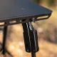 Small Folding Camping Table Portable - Adjustable Height Table with Collapsible Stool and Mesh Layer Foldable Table Lightweight