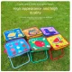 Portable folding camping chair,  versatile folding chair for outdoor fishing, waiting in line, and picnics - Green Apple Pa