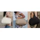 Large Capacity Travel Gym Duffle Bag - Waterproof Cloud Shoulder Tote for Women - Dry Wet Separation Overnight Weekender Bag for Fitness Business Trip - Black