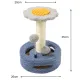 Blue And Grey Sunflower Cat Scratching Post - 35cm Sisal Cat Tree with Plush Toys for Small Cats