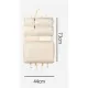 Hanging Packing Cube, Foldable Travel Organizer, Waterproof, Machine Washable, Fits Carry-on, Expandable Packing Cube for Suitcase or Backpack (Beige 6 grids)