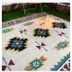2pcs pack set 90*150cm Bohemian Picnic Blanket, Waterproof Camping Blanket, Outdoor Rug for Camping, Picnic, Beach
