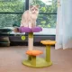 Cat Tree Flower-Shaped Cat Tree Cat Scratching Post Cat Furniture Sisal Rope - Purple - Size 40-40-48