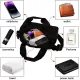 Mini Gym Bag for Women & Men Adjustable Small Duffle Bag with Detachable Strap, Waterproof Gym Tote with Wet Compartment, Portable Fitness Shoulder Bag for Sports & Travel (Black)