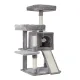 i.Pet Cat Tree 103cm Tower Scratching Post Scratcher Wood Condo House Trees Grey
