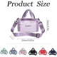 Mini Gym Bag for Women & Men Adjustable Small Duffle Bag with Detachable Strap, Waterproof Gym Tote with Wet Compartment, Portable Fitness Shoulder Bag for Sports & Travel (Black)