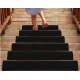 Non Slip Rubber Stair Treads, Indoor Stair Treads Stair Runners for Wooden Steps, Basement Stair Mats for Pet, Elderly, Set of 15