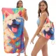 Beach Towel - 2-in-1 Foldable Beach Towel Backpack - Printed Bath Towel - Convertible Beach Mat & Carry Bag - Perfect Companion for Camping, Yoga & Travel（Pup）