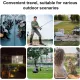 Camping Chair - Beach Chair - Fishing Chair - Folding Chair - Travel Stool - Mini Pocket Stool - Camping Chair - Garden Chair - Foldable Picnic Chair - Portable - Fits in Pocket - Up to 100kg - Foldable - Lightweight - Includes Carrying Bag - Black