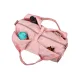 Gym Tote Bag with Shoe Compartment and Wet Dry Storage Pockets for Women Travel Duffel Bag Yoga Gym Bags with Yoga Mat Holder -Pink