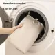 Hanging Packing Cube, Foldable Travel Organizer, Waterproof, Machine Washable, Fits Carry-on, Expandable Packing Cube for Suitcase or Backpack (Beige 6 grids)