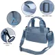 Mini Gym Bag for Women & Men Adjustable Small Duffle Bag with Detachable Strap, Waterproof Gym Tote with Wet Compartment, Portable Fitness Shoulder Bag for Sports & Travel (Black)